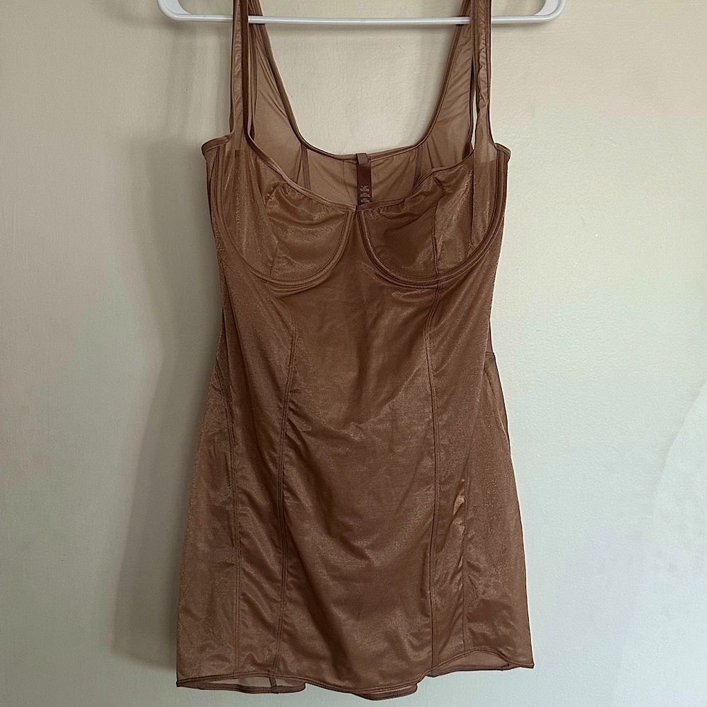Skims Glissenette Corset Dress in Sienna - XL - NWT